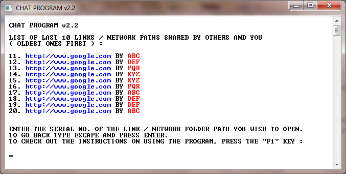 LINKS / NETWORK PATHS ACCESS SECTION LINKS / NETWORK PATHS ACCESS SECTION