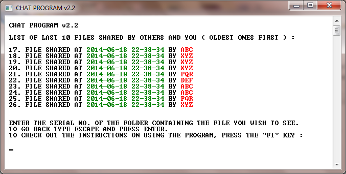 FILES ACCESS SECTION FILES ACCESS SECTION